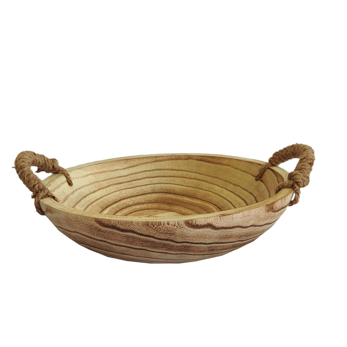 KENGO BOWL WOOD NATURAL 35x35xH8cm PRC