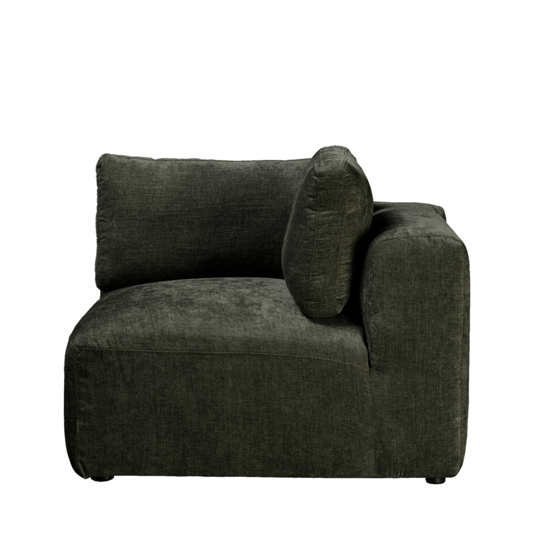 BOX ARMCHAIR WITH ARM REVERSABLE EASY CLEAN FABRIC OLIVE GREEN E1 EU