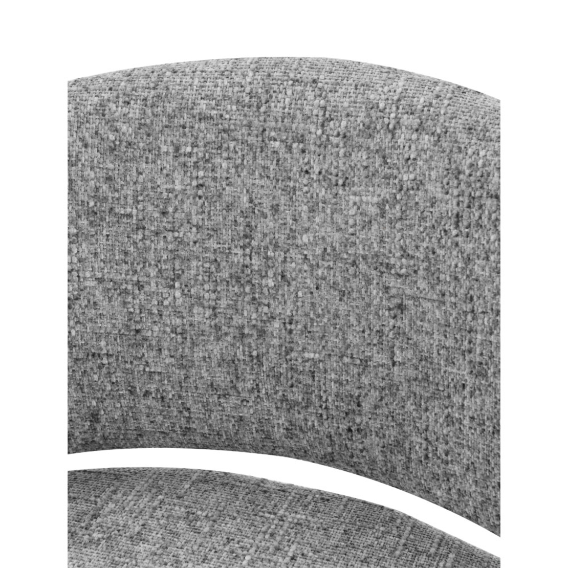 MORITZ ARMCHAIR FABRIC GREY METAL BLACK E1 PR