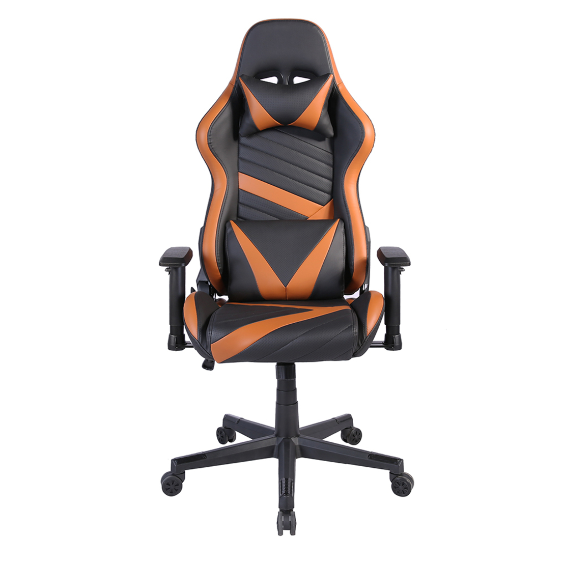 DYSKORD GAMING CHAIR DESK FABRIC BLACK NYLON CAMEL METAL 50x74xH137cm PRC