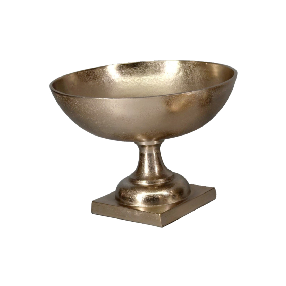 KALCI BOWL ON FOOT ALUMINIUM GOLD D31xH23cm IN