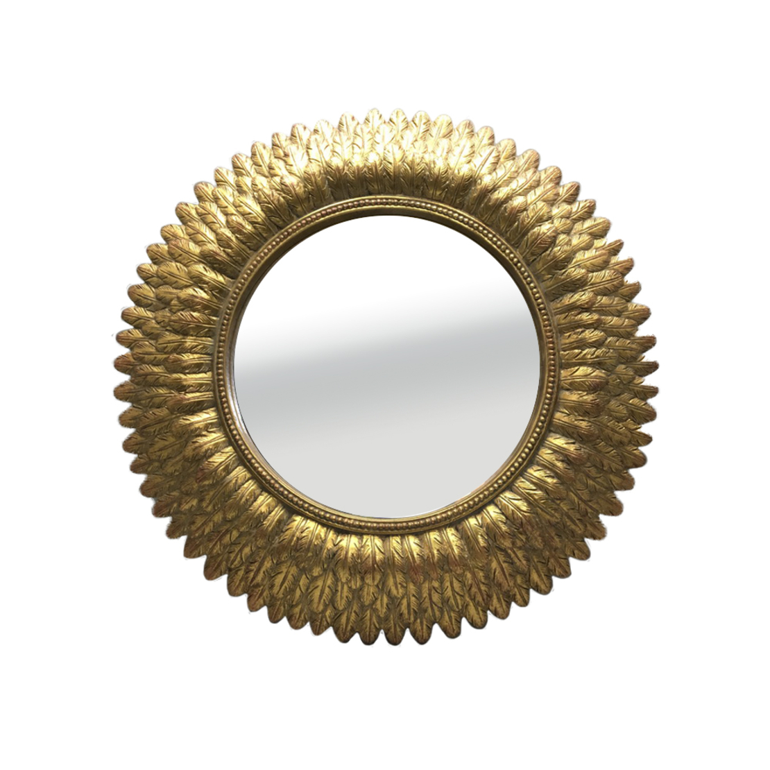 SAYAP MIRROR WALL POLYRESIN GOLD ANTIQUE 38,5x38,5x3cm PRC