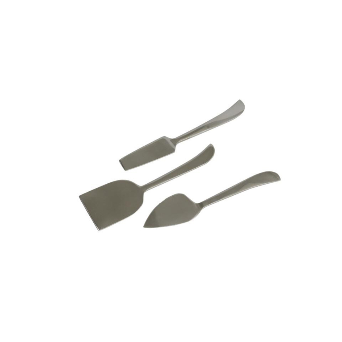CURVE SERVING SET STEEL SILVER 16,5x5xH0,5cm IN