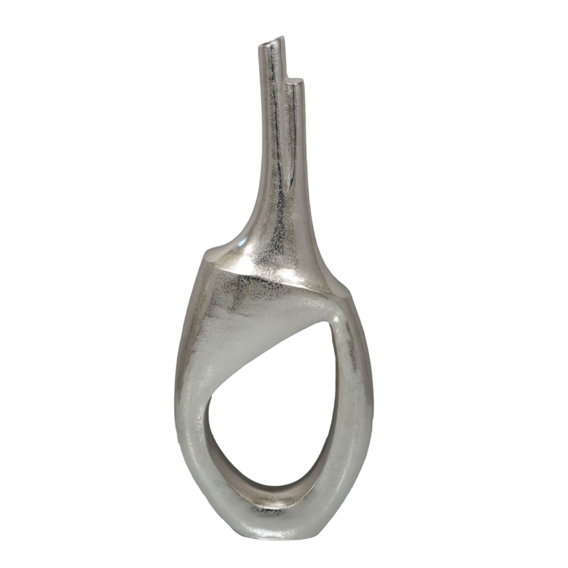 CALAN VASE 29x9x73 ALUMINIUM SILVER