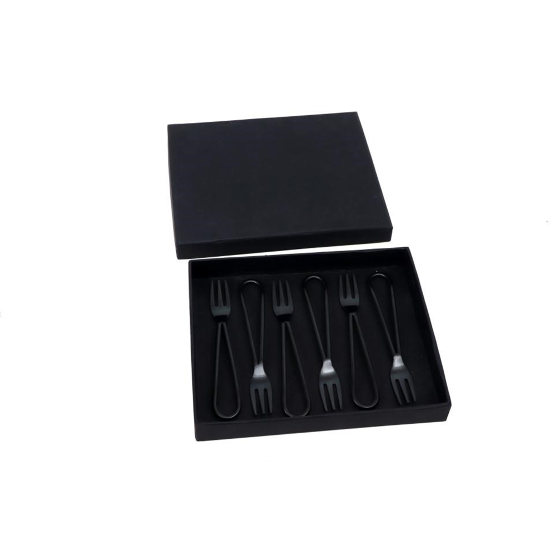 MATT FORK STEEL BLACK 13x2xH1cm IN