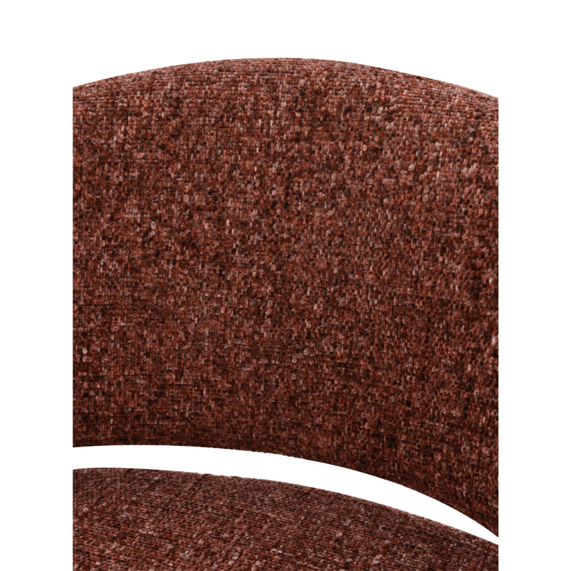 MORITZ ARMCHAIR FABRIC TERRACOTTA METAL BLACK E1 PR