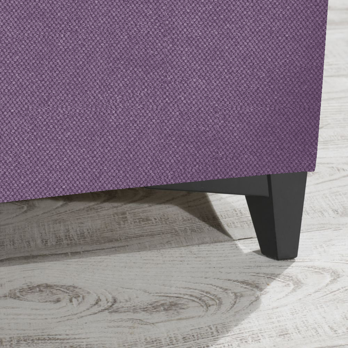 FRAME BED WITH STORAGE (FOR MATTRESS 90x200cm) CHENILLE VIOLET 10-881 E1 TR