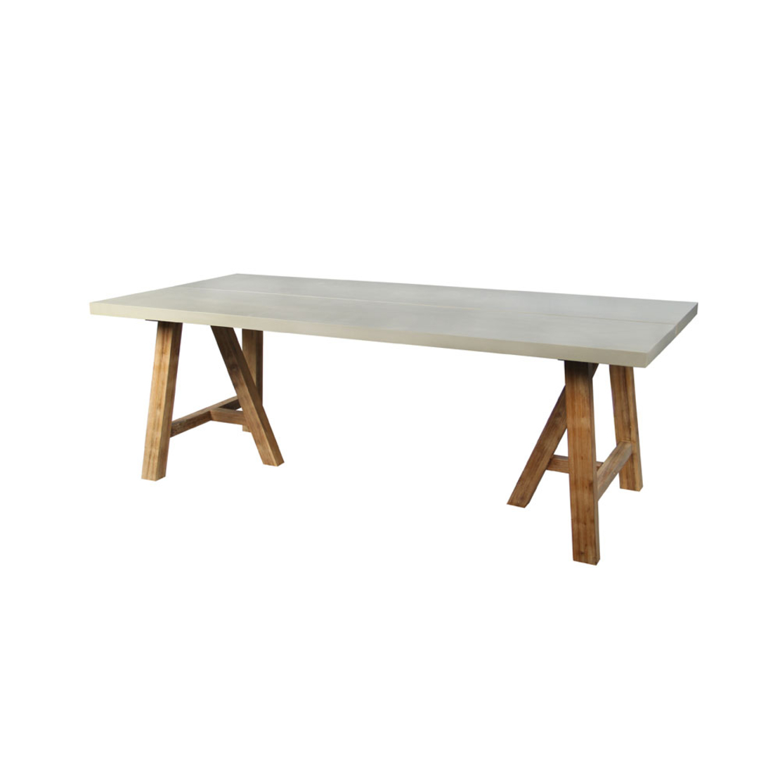 ERESOS TABLE LIMESTONE CEMENT LIGHT NATURAL 200x10