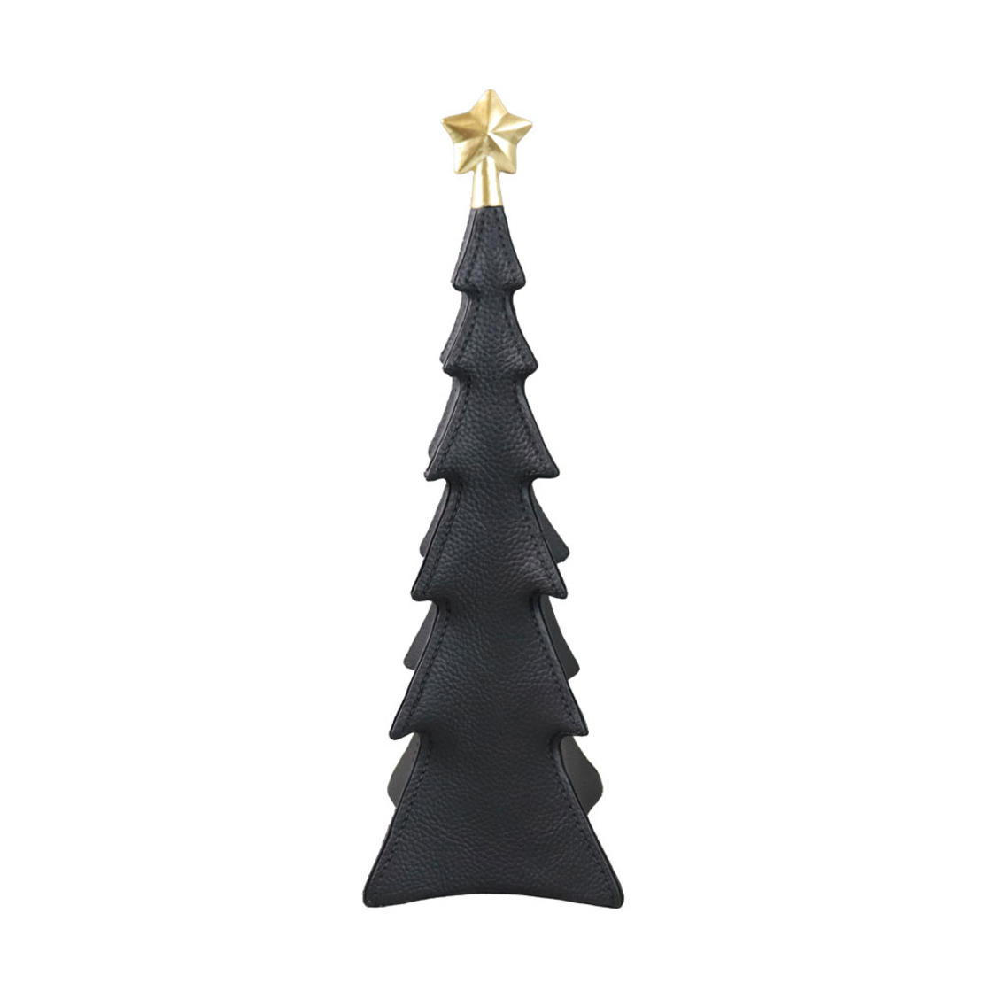 XMAS FEAST.I CHRISTMAS DECORATION TREE 13x13x39.5 POLYRESIN BLACK GOLD