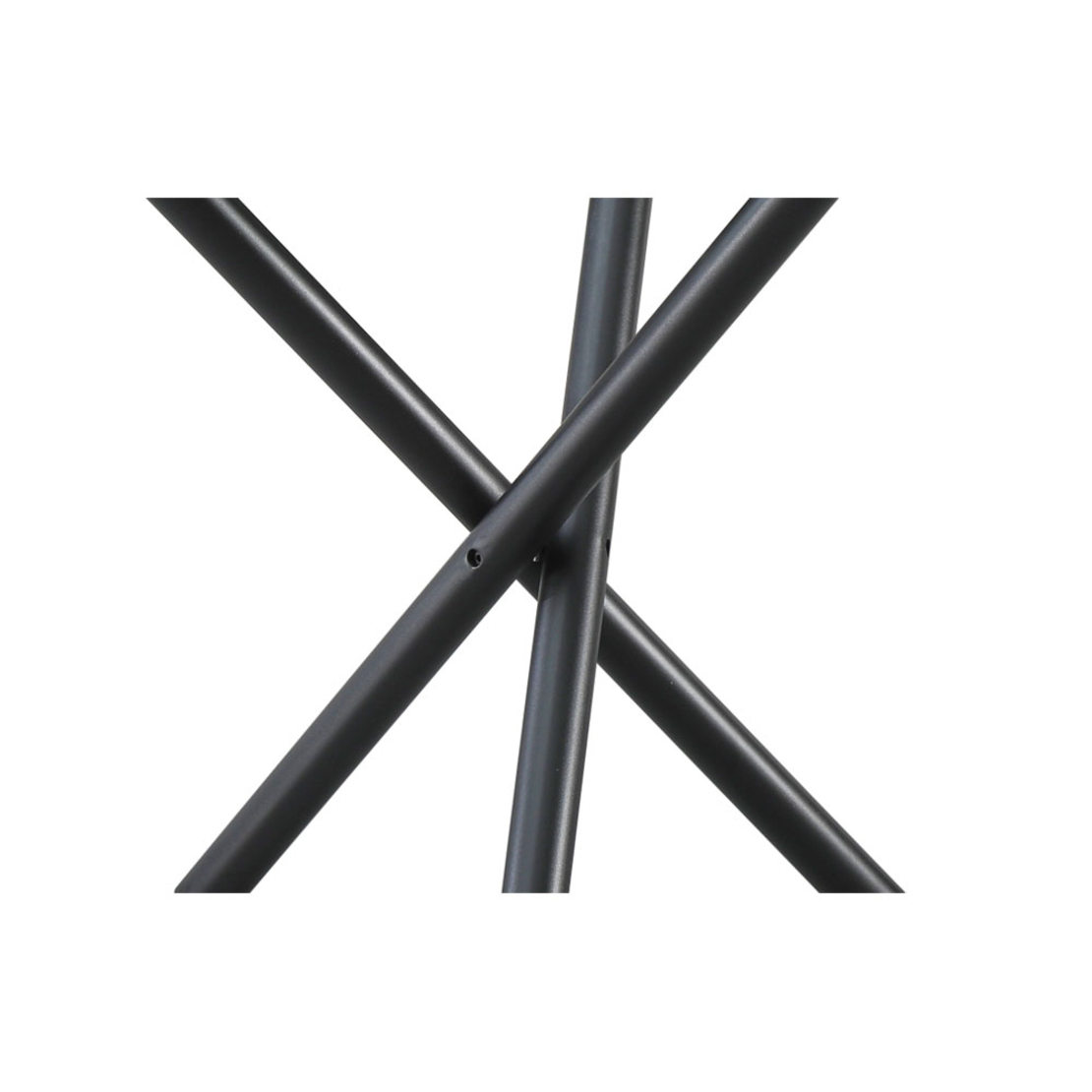 GEM TABLE TEMPERED GLASS TRANSPARENT METAL BLACK P