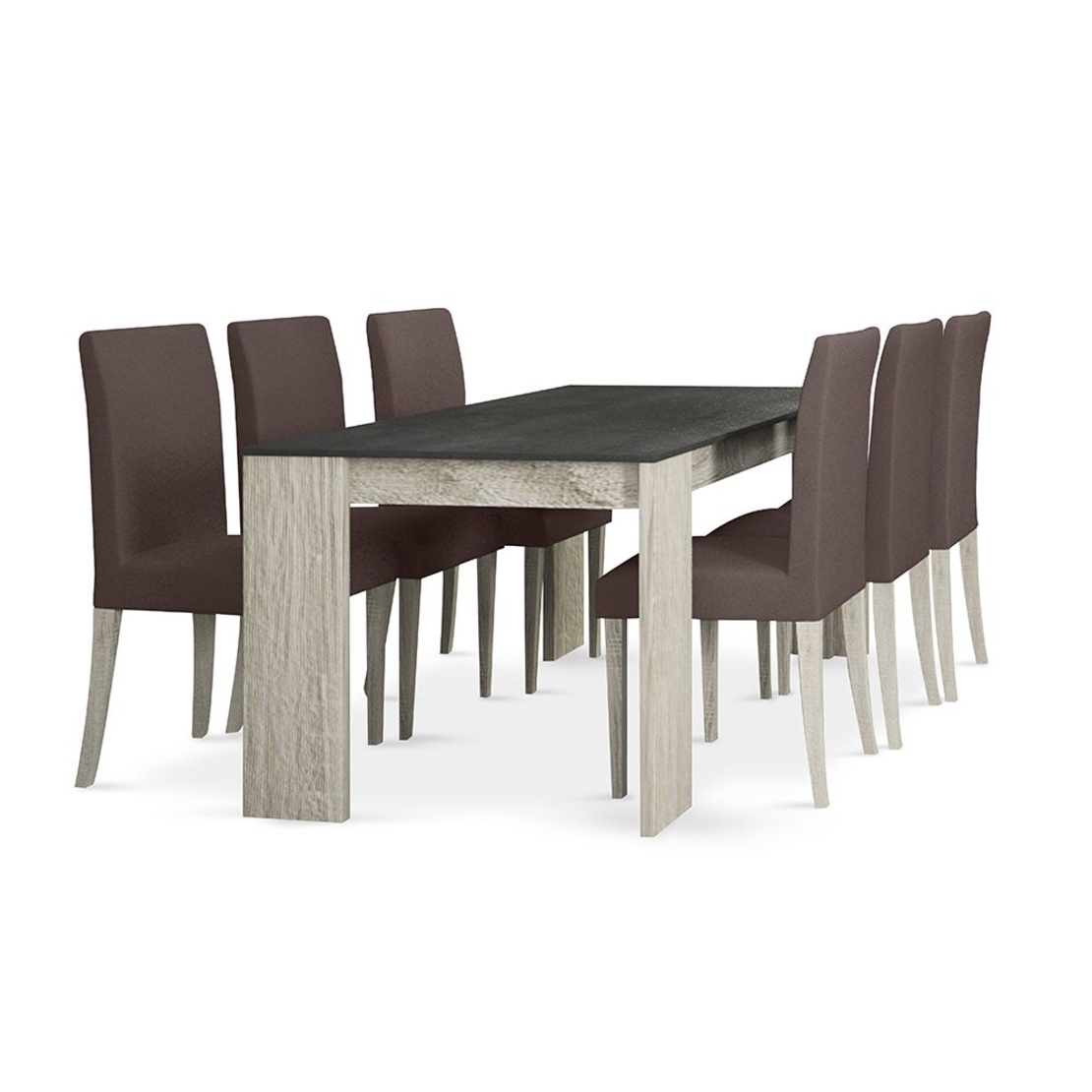 INTRO TABLE MELAMINE CEMENT DARK SONOMA DARK E1 EU