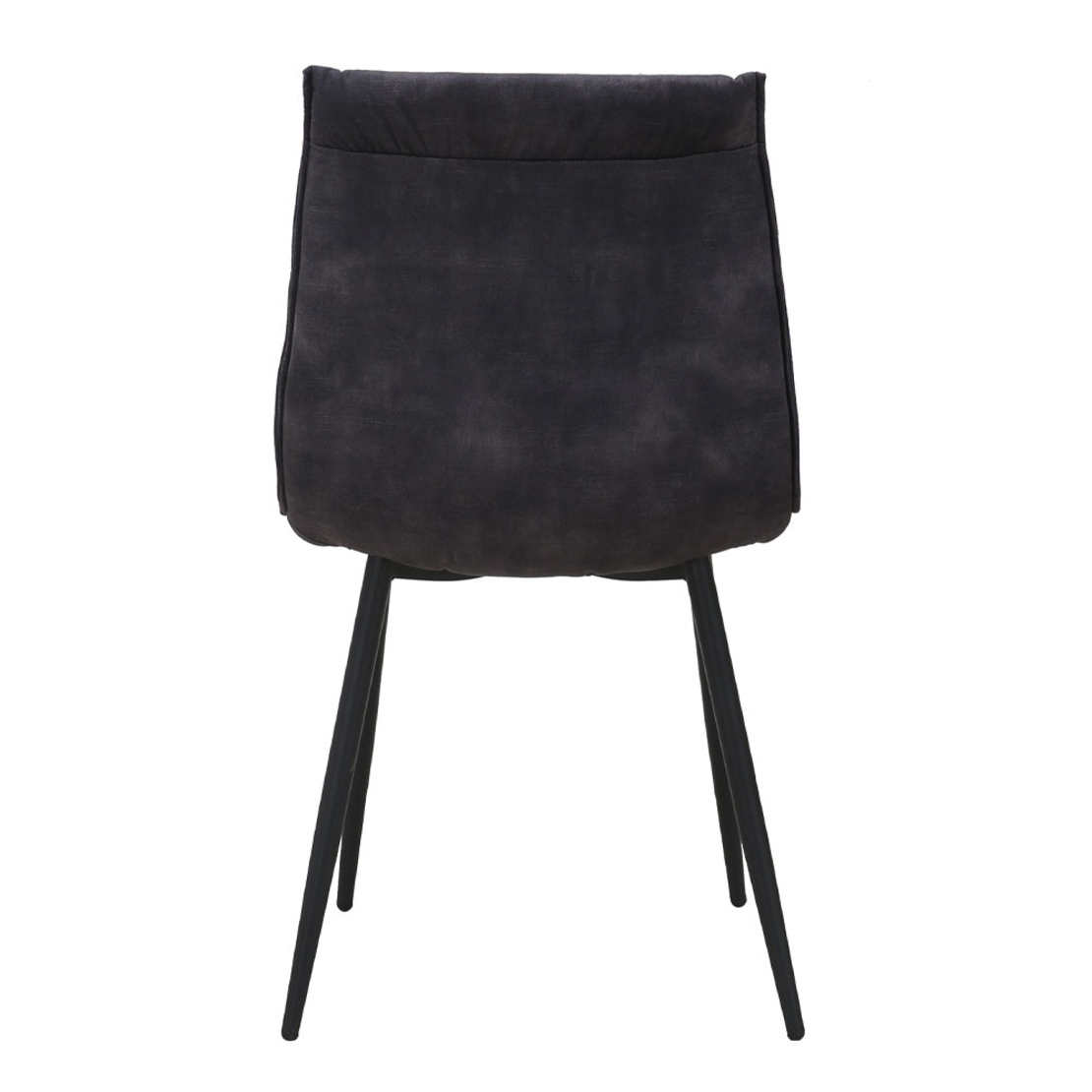 LINEA CHAIR FABRIC ANTRACITE METAL BLACK E1 PRC