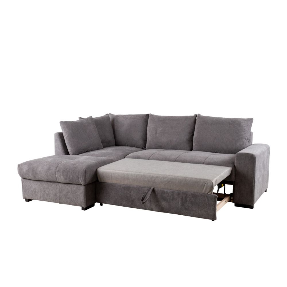 BILL SOFA BED CORNER LEFT EASY CLEAN FABRIC STONE E1 EU