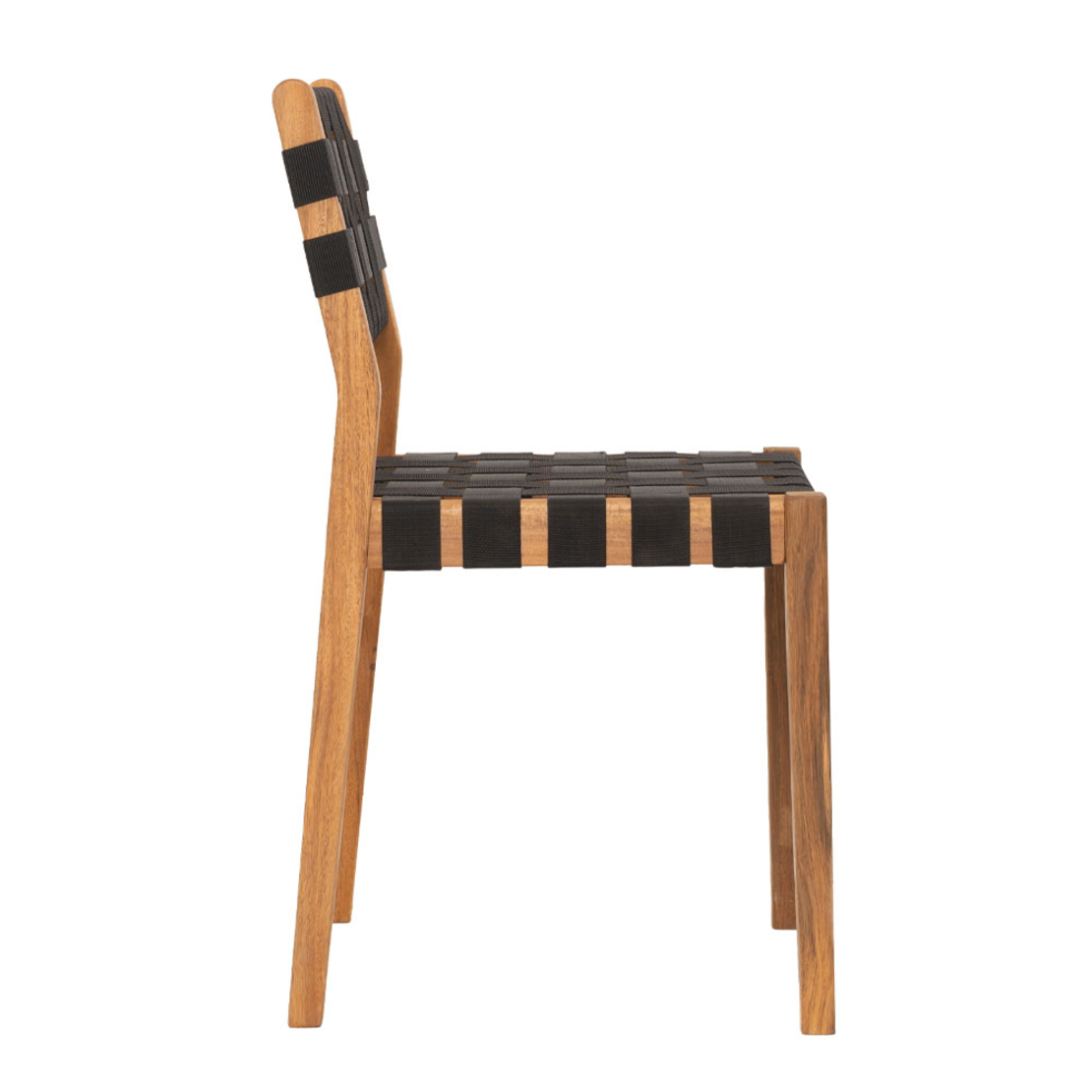 HASTAG CHAIR NAYLON STRIPES BLACK NATURAL 45x46xH80cm VN