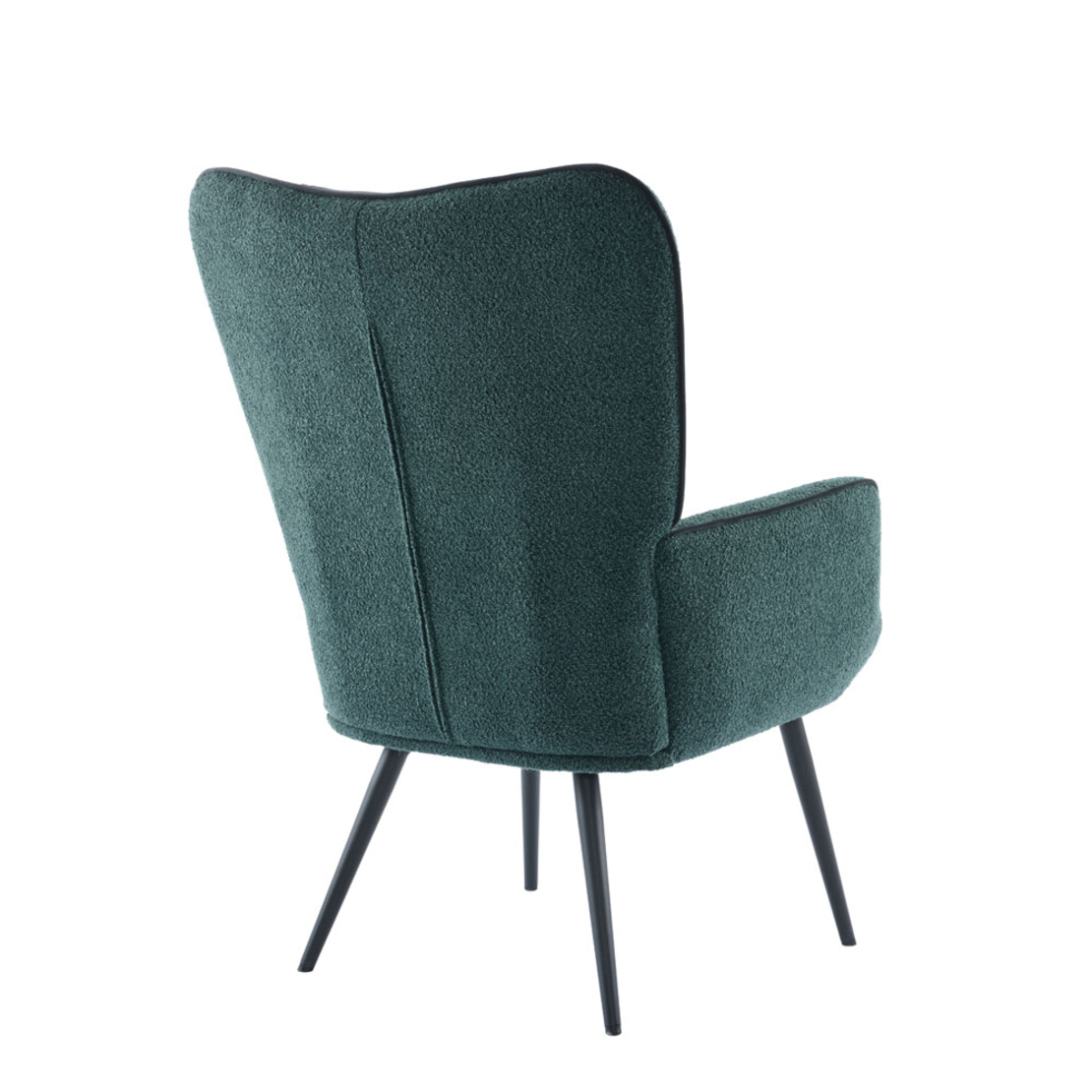 MANIFEST ARMCHAIR FABRIC PETROL METAL BLACK PRC