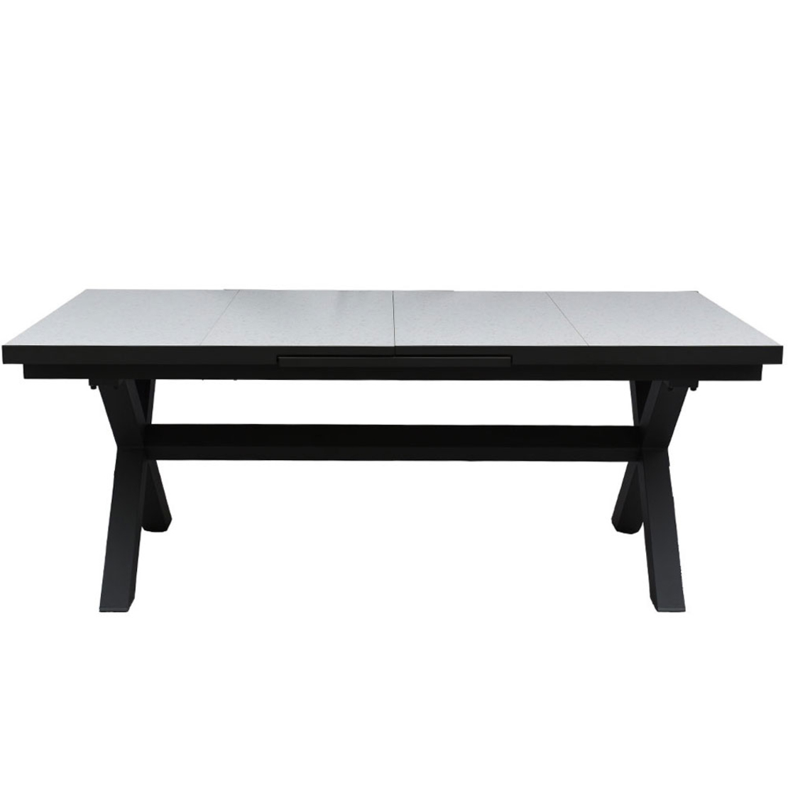 SORPRESA TABLE ALUMINIUM TERRAZZO GREY DARK 202x10