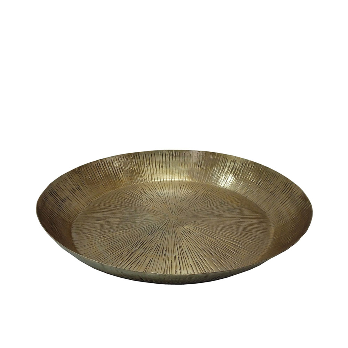 ERDUS TRAY ALUMINIUM GOLD D46xH6,5cm IN