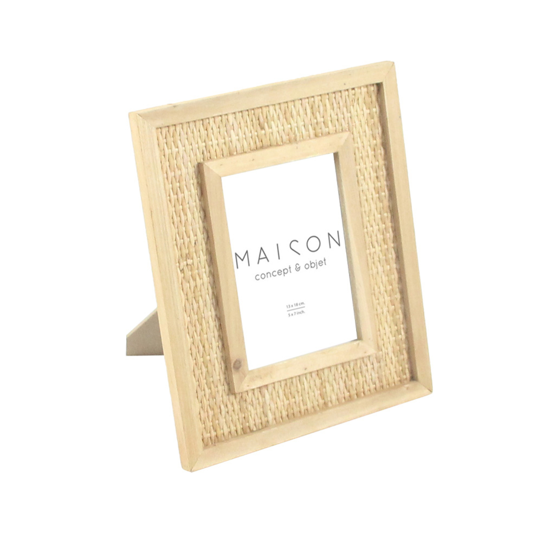 KAMIRA S PHOTO FRAME 25x2x30 RATTAN NATURAL GLASS