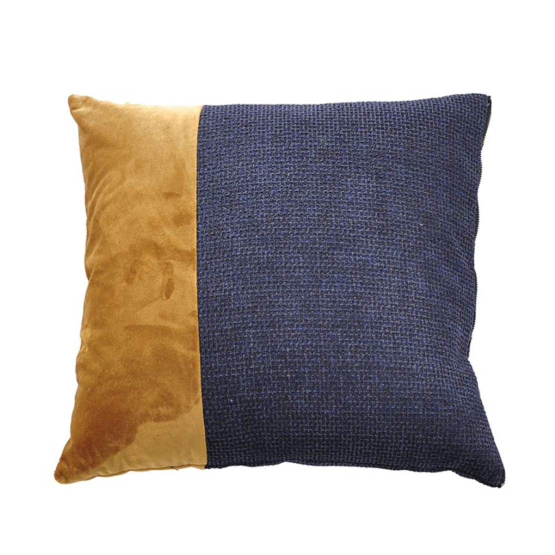 GLAM DECOR CUSHION FABRIC POLYESTER BLUE GOLD 45x4