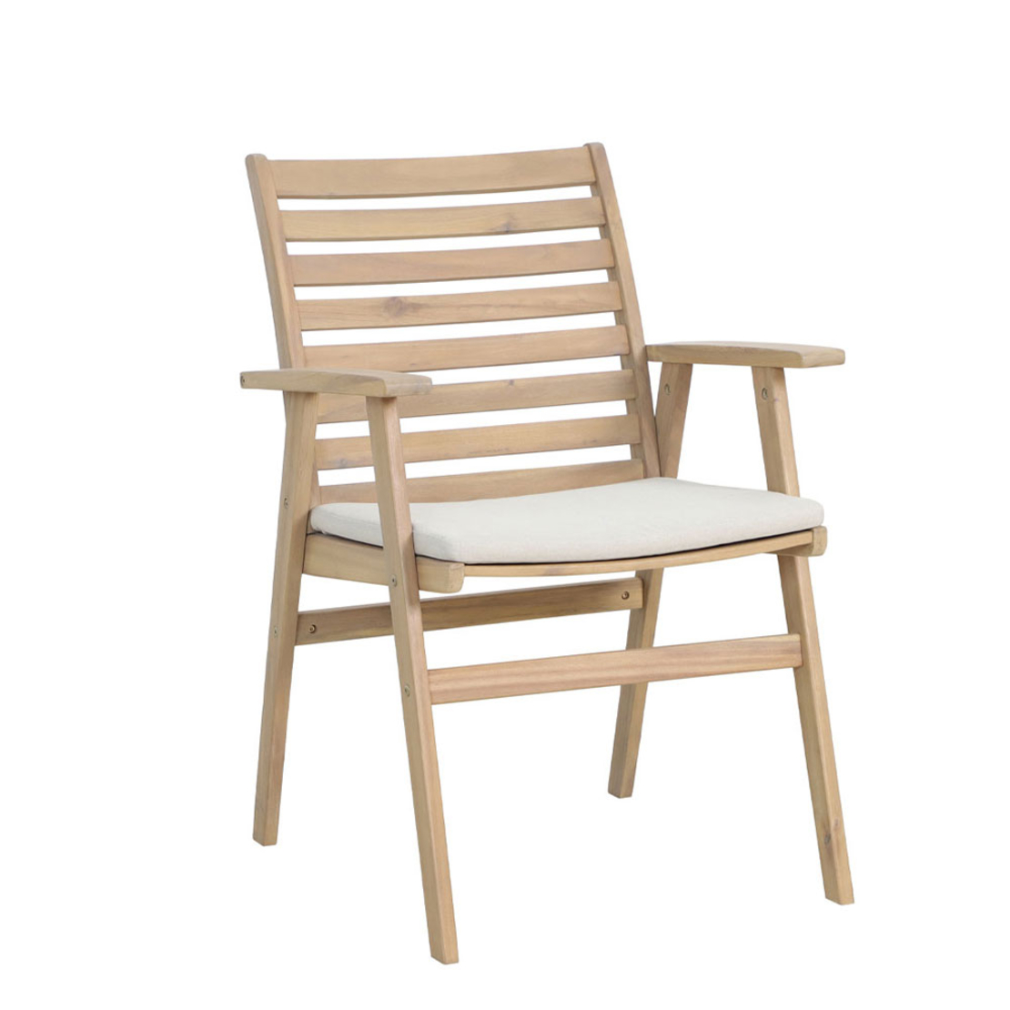 ETOILE CHAIR CUSHION WOOD ACACIA NATURAL WHITE 61x59x86.5 VN