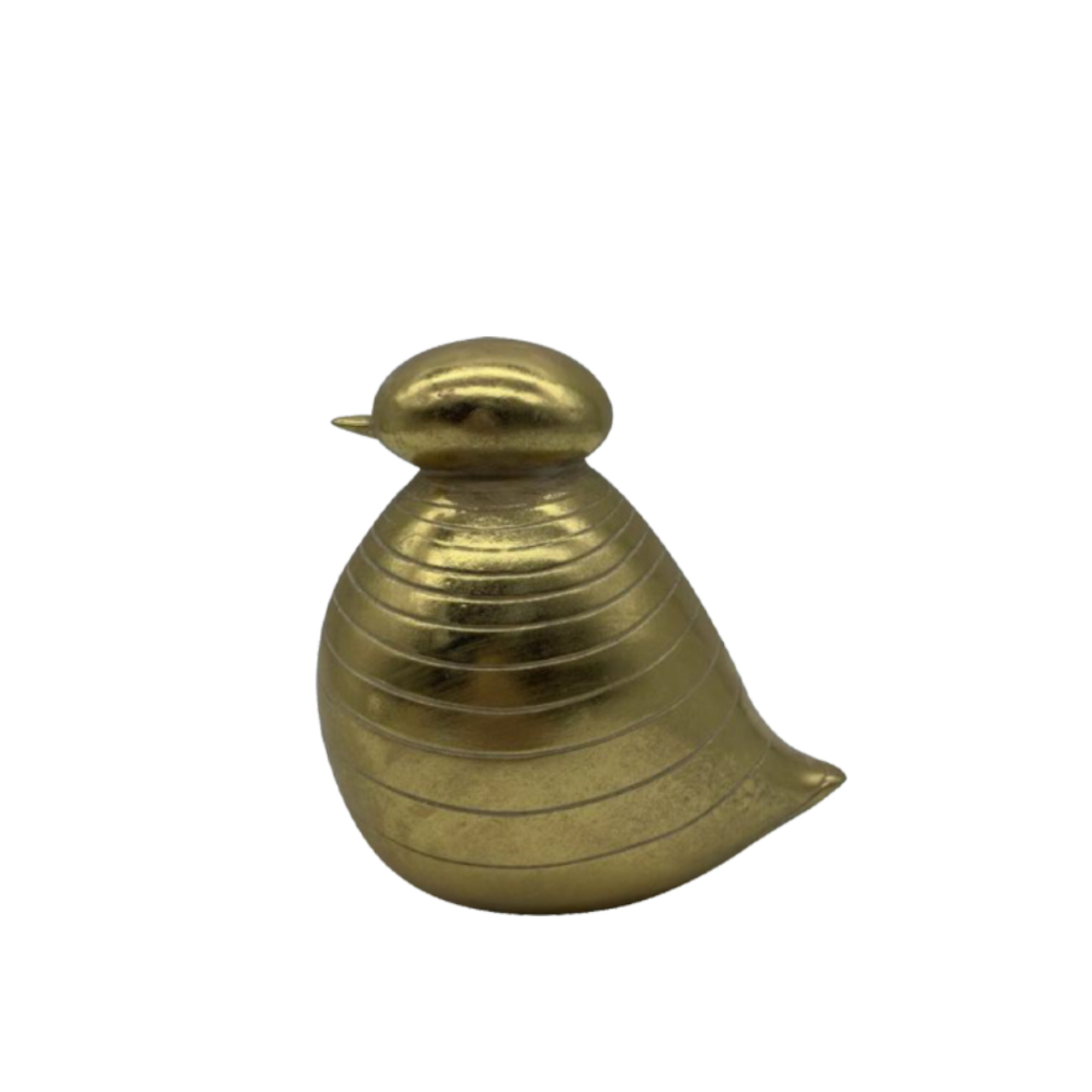 GORRION 4 DECO BIRD POLYRESIN GOLD 13,3x9,8xH14,3c