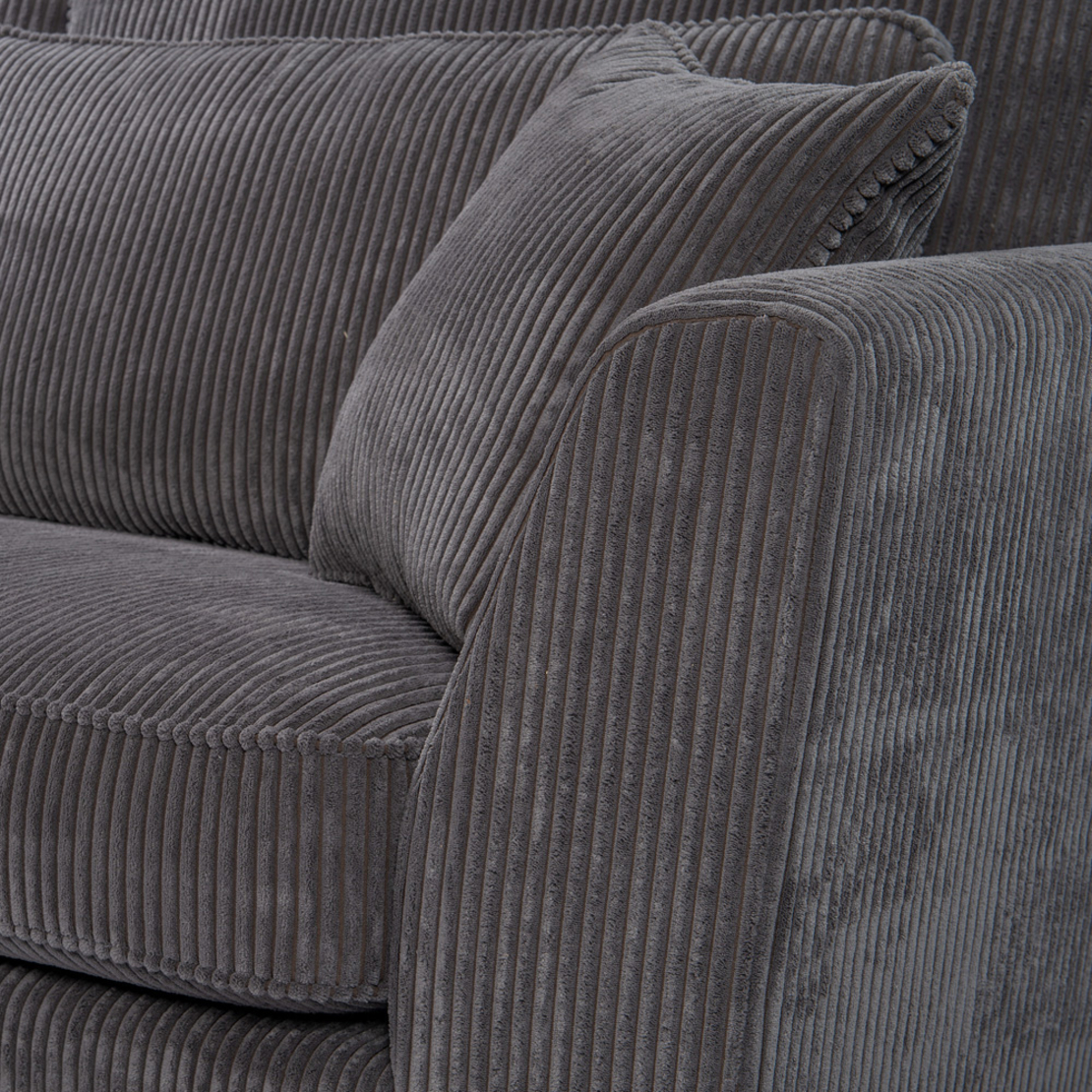 FOREVER SOFA CORNER LEFT EASY CLEAN FABRIC GREY E1 EU