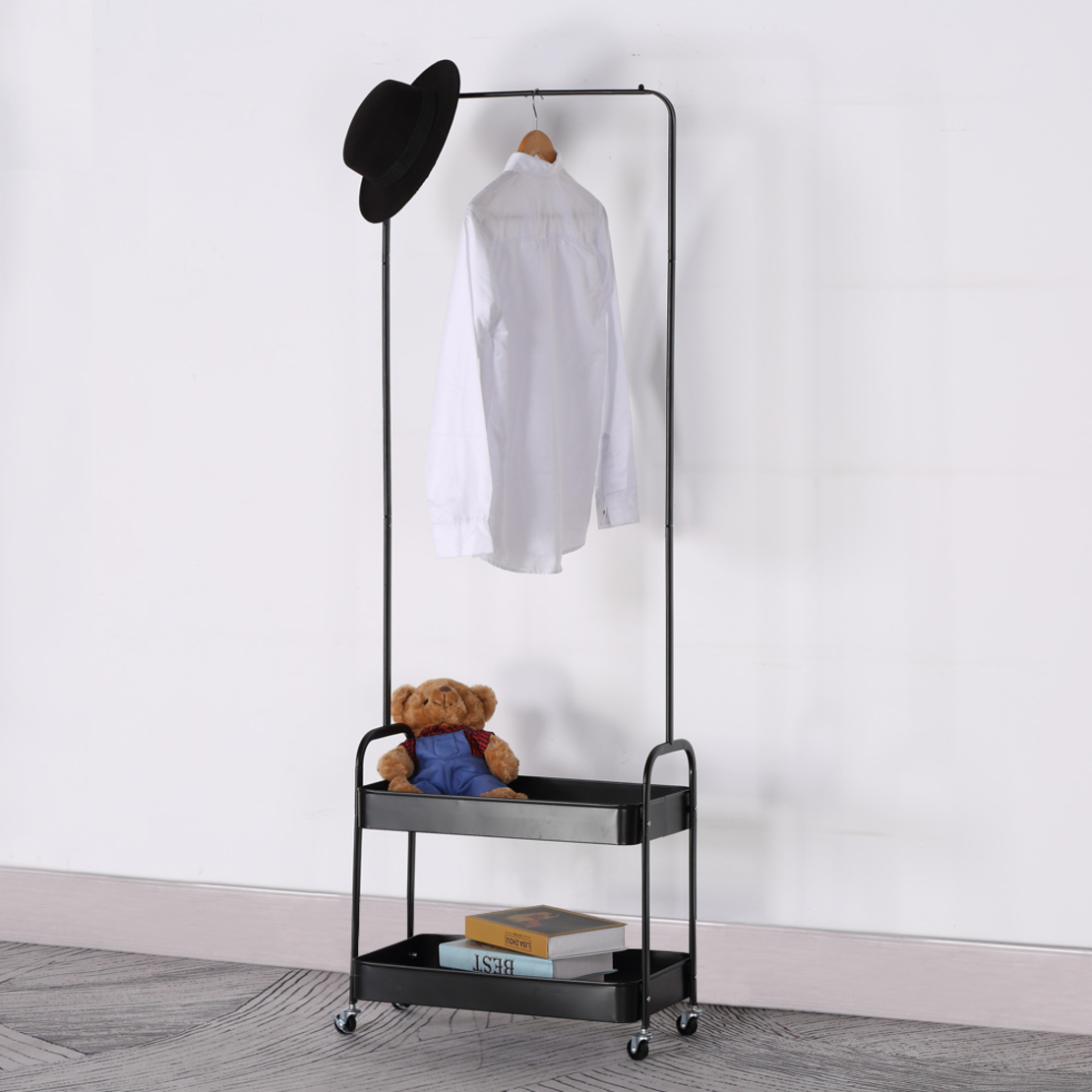 ARMARIO WARDROBE METAL BLACK 56x31xH152cm PRC