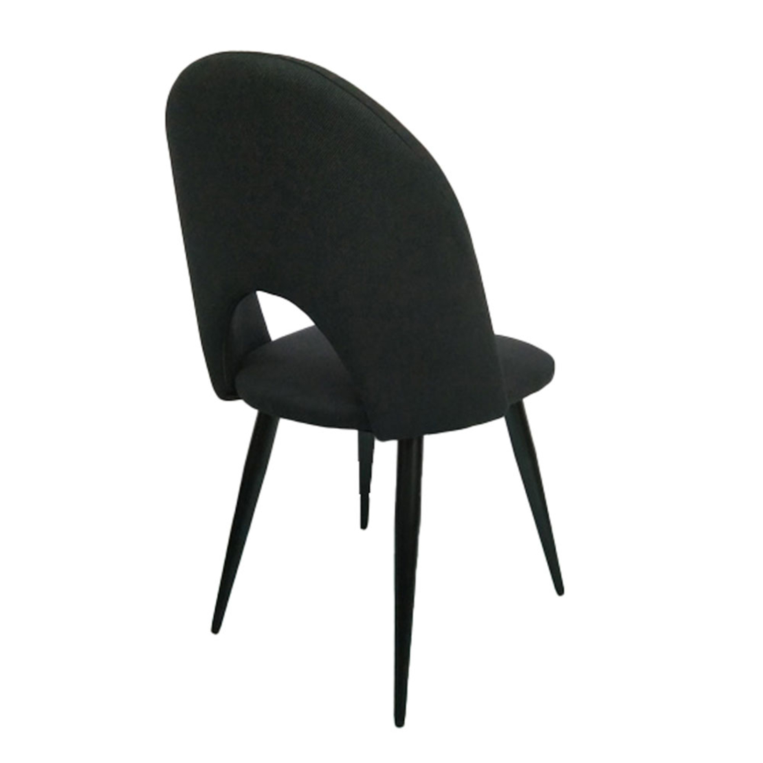 COMMODO CHAIR FABRIC BLACK METAL BLACK E1 PRC
