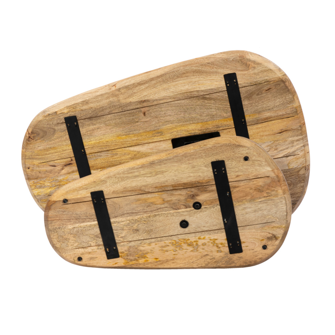 LEVEL COFFEE TABLE WOOD MANGO NATURAL METAL BLACK 95x65xH48cm IN