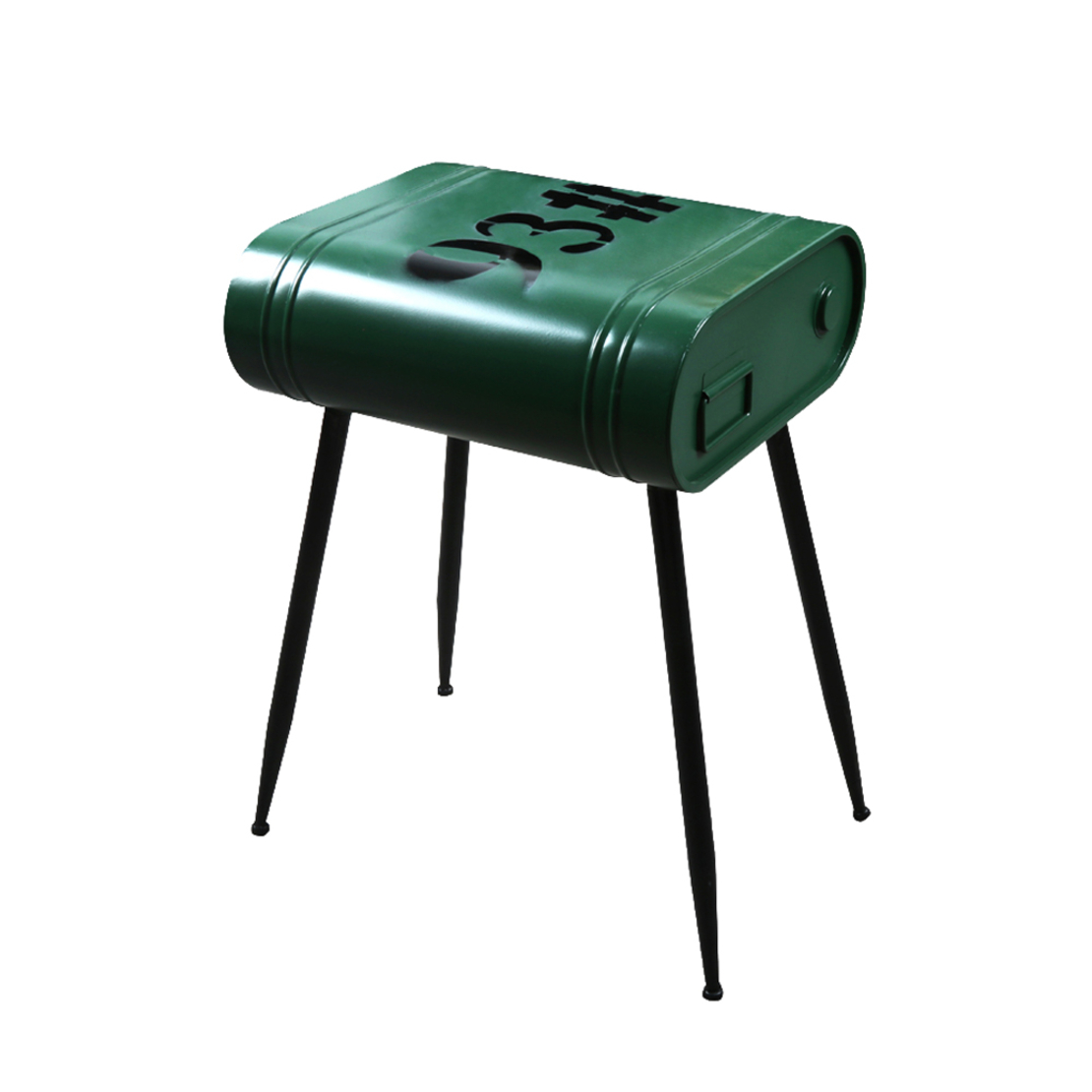 DELF 5 SIDE TABLE METAL GREEN BLACK 30x41xH48cm GR