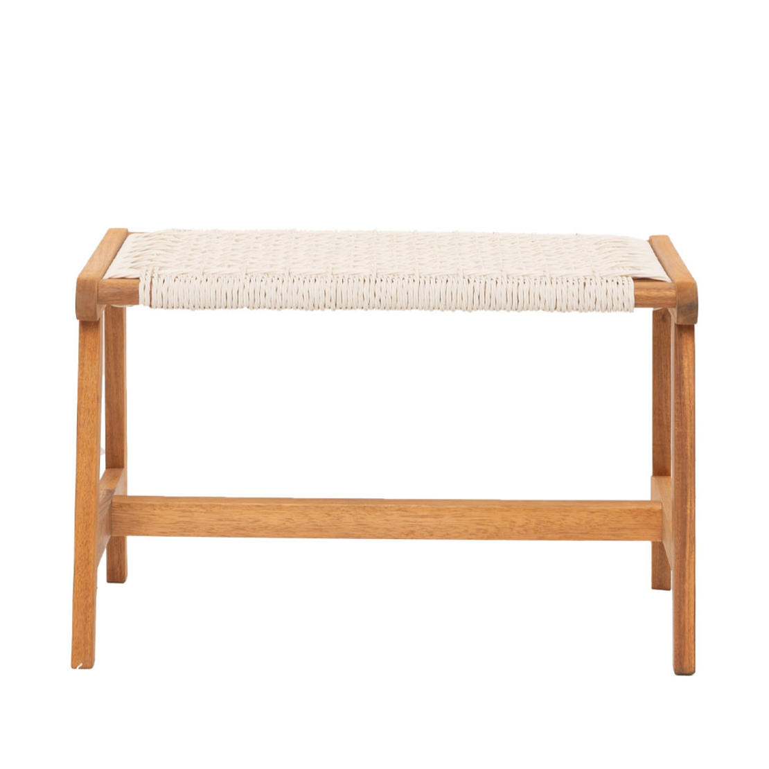MESH STOOL HIGH DENSITY POLYETHYLENE WHITE NATURAL 57x41xH35,5cm VN