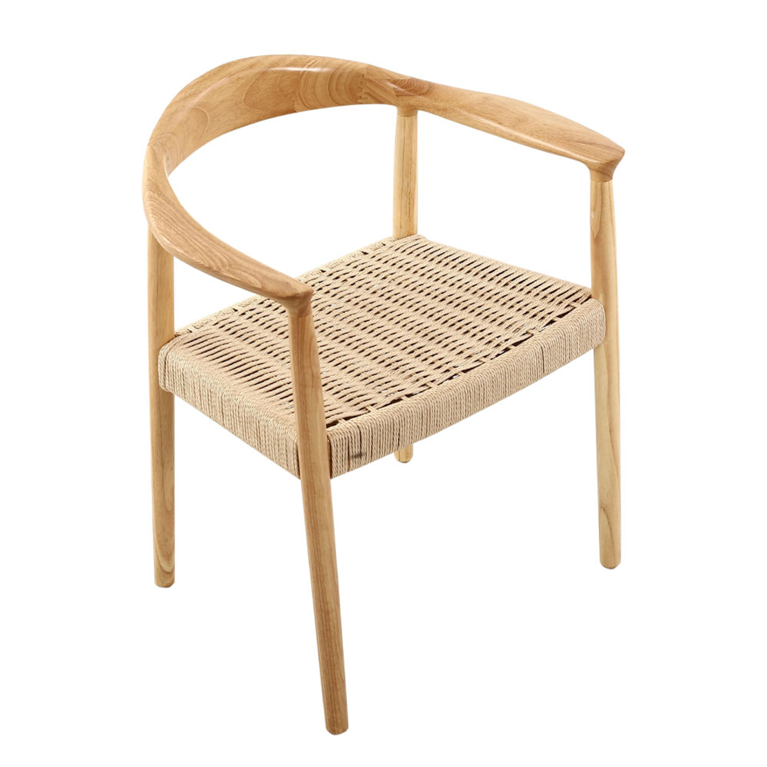 RATTAN CHAIR WOOD RUBBERWOOD NATURAL RATTAN PRC