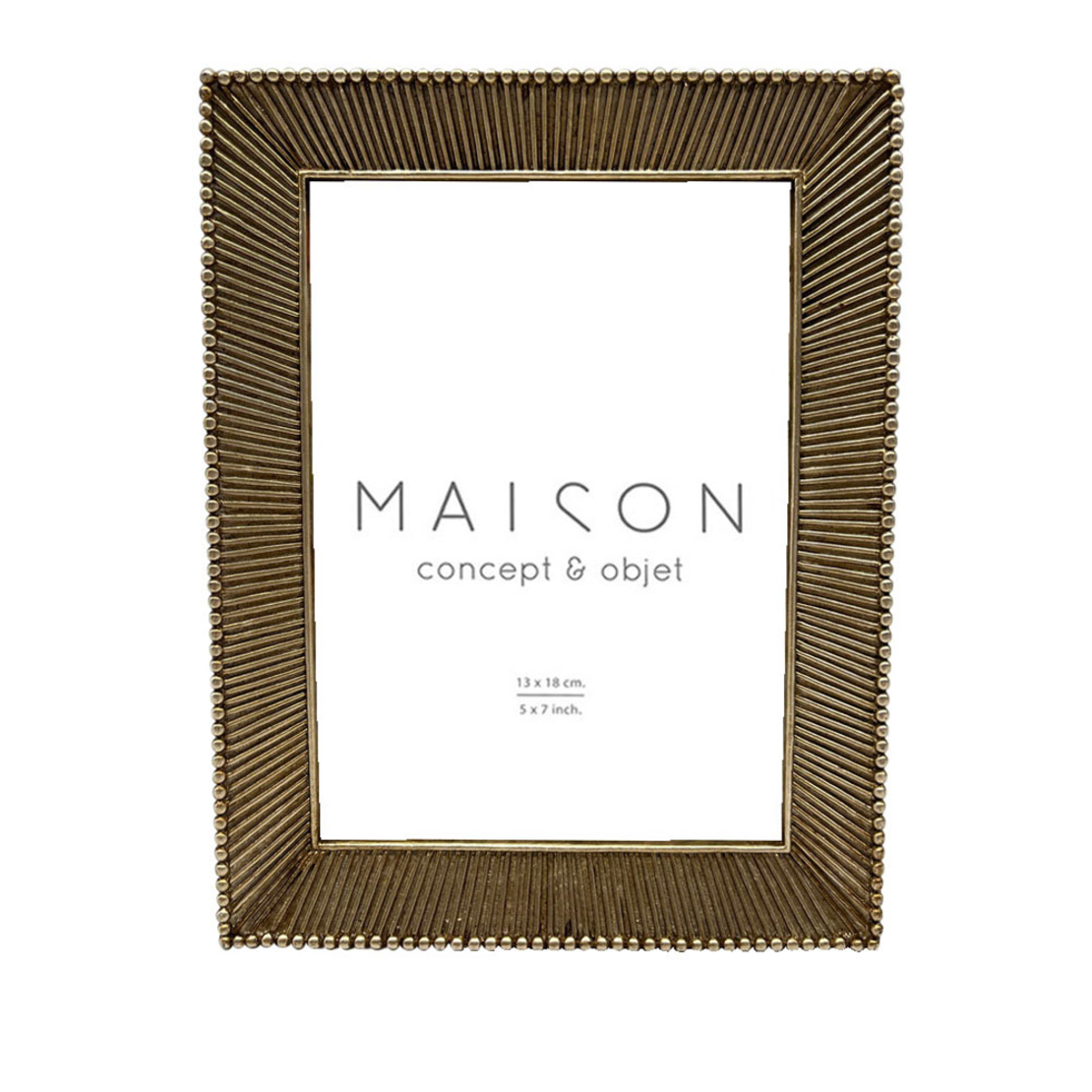 RODERICK PHOTO FRAME POLYRESIN GLASS GOLD 16,6x2,2