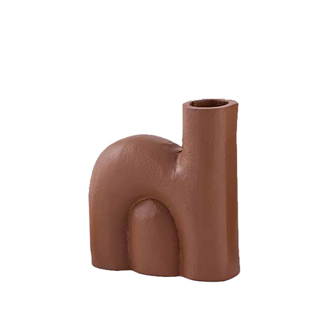 FORMAS VASE ALUMINIUM TERRACOTTA 12x4,5xH13cm IN