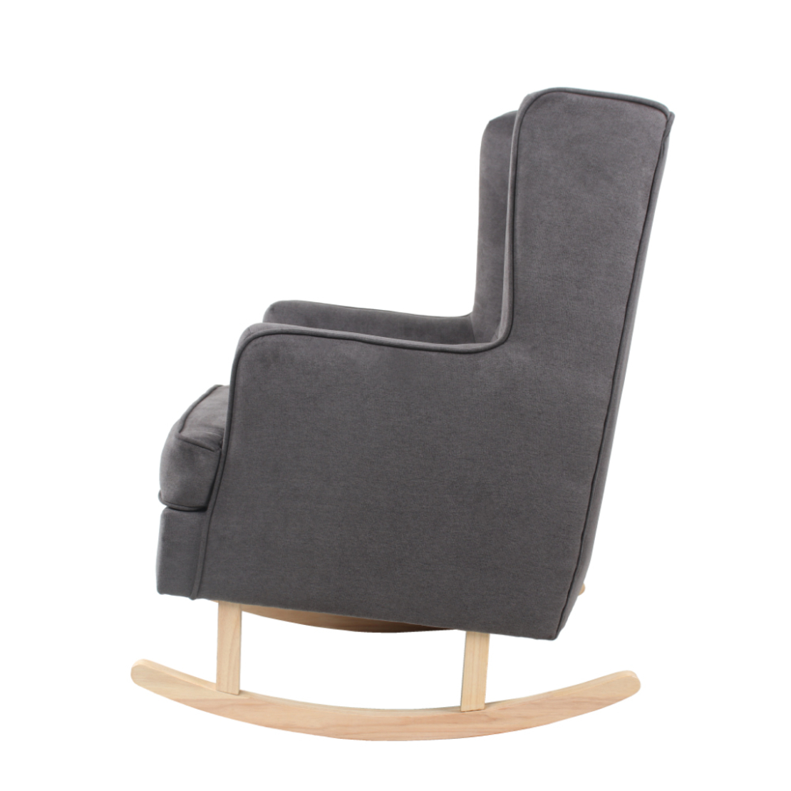 GRANDMA ARMCHAIR FABRIC GREY WOOD RUBBERWOOD NATURAL E1 PRC