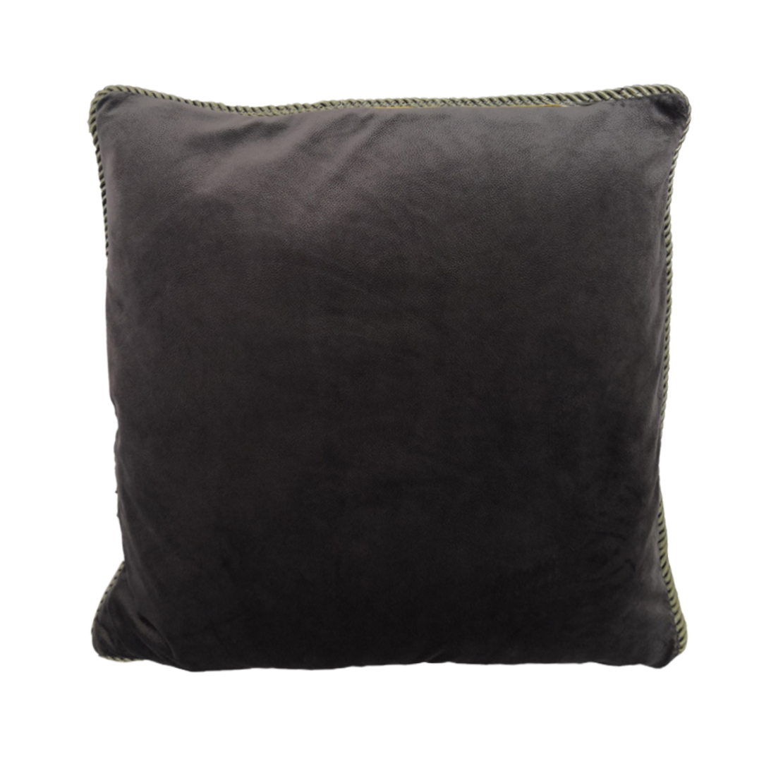 SOLID DECOR CUSHION VELVET GREY 50x50cm PRC
