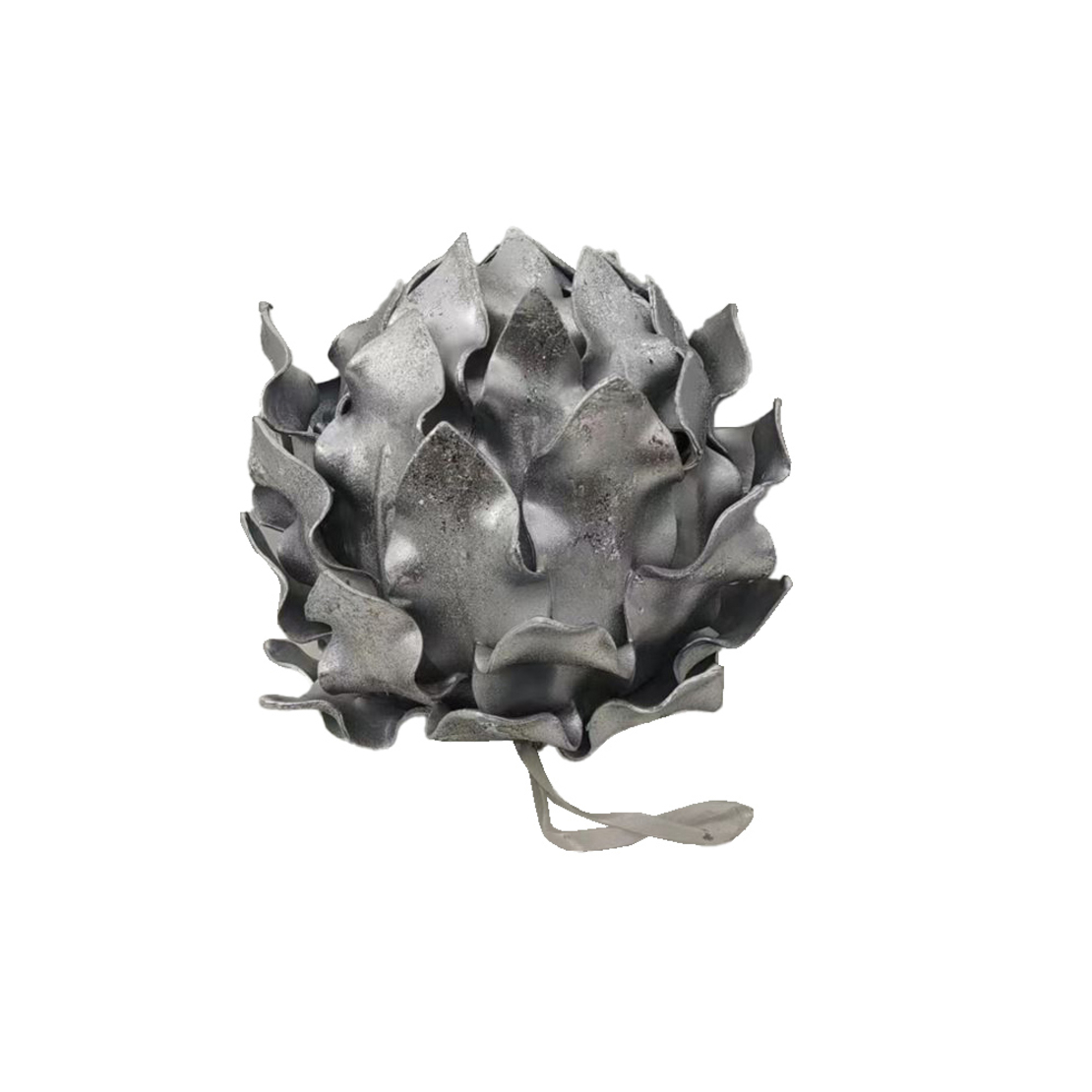 XMAS ALBUS FLOWER FOAM POLYESTER SILVER 19x19xH19c
