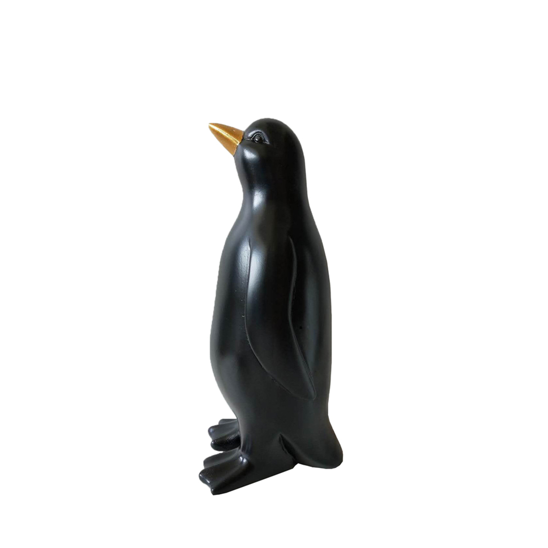 PENGUIN DECO PENGUIN POLYRESIN BLACK GOLD 13x13xH2