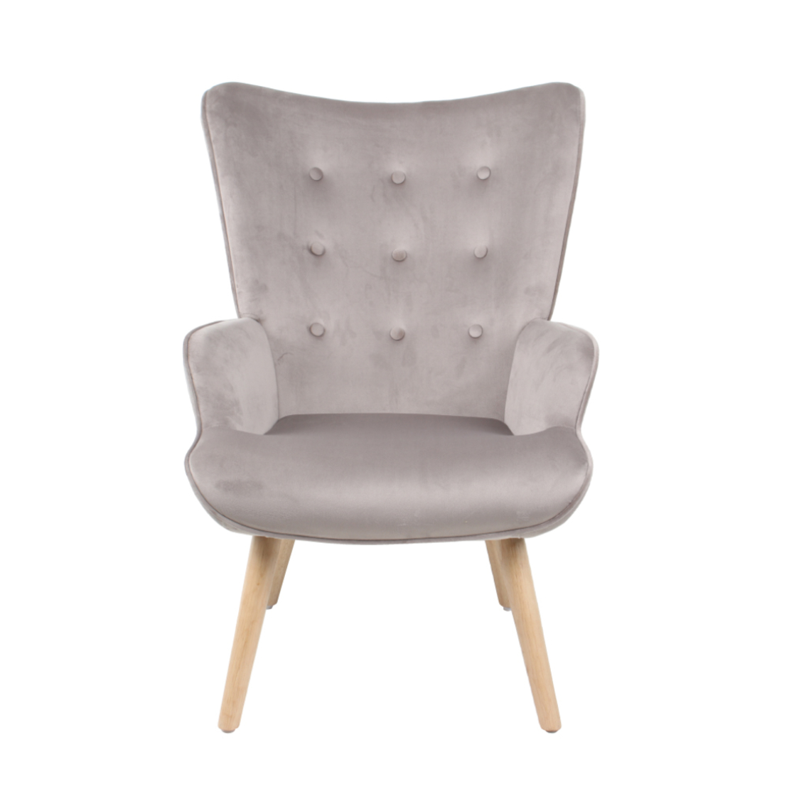 AMICA ARMCHAIR FABRIC BEIGE WOOD NATURAL E1 PRC