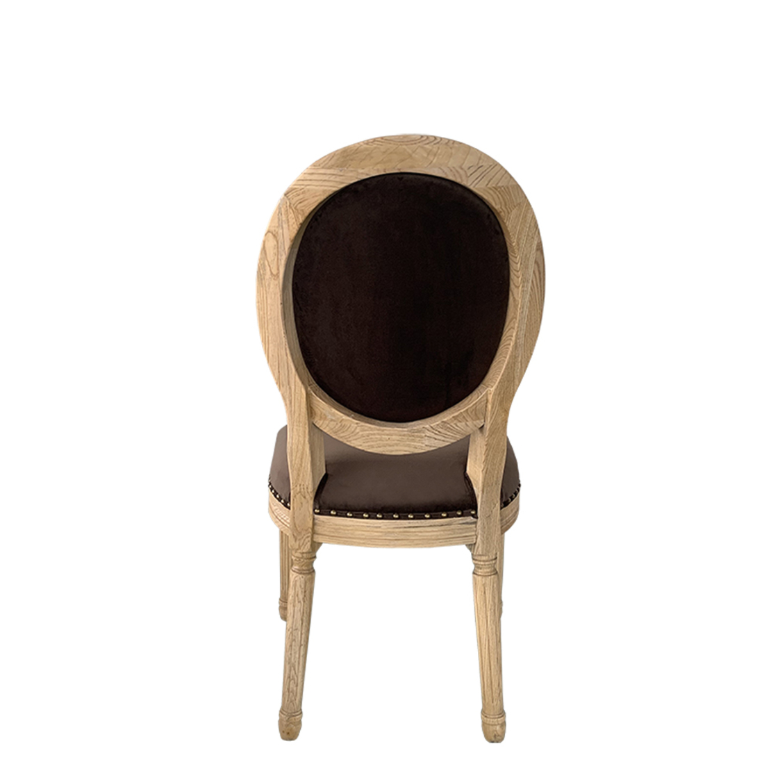 LOUIS CHAIR WOOD ELM TAUPE FABRIC NATURAL E1 PRC