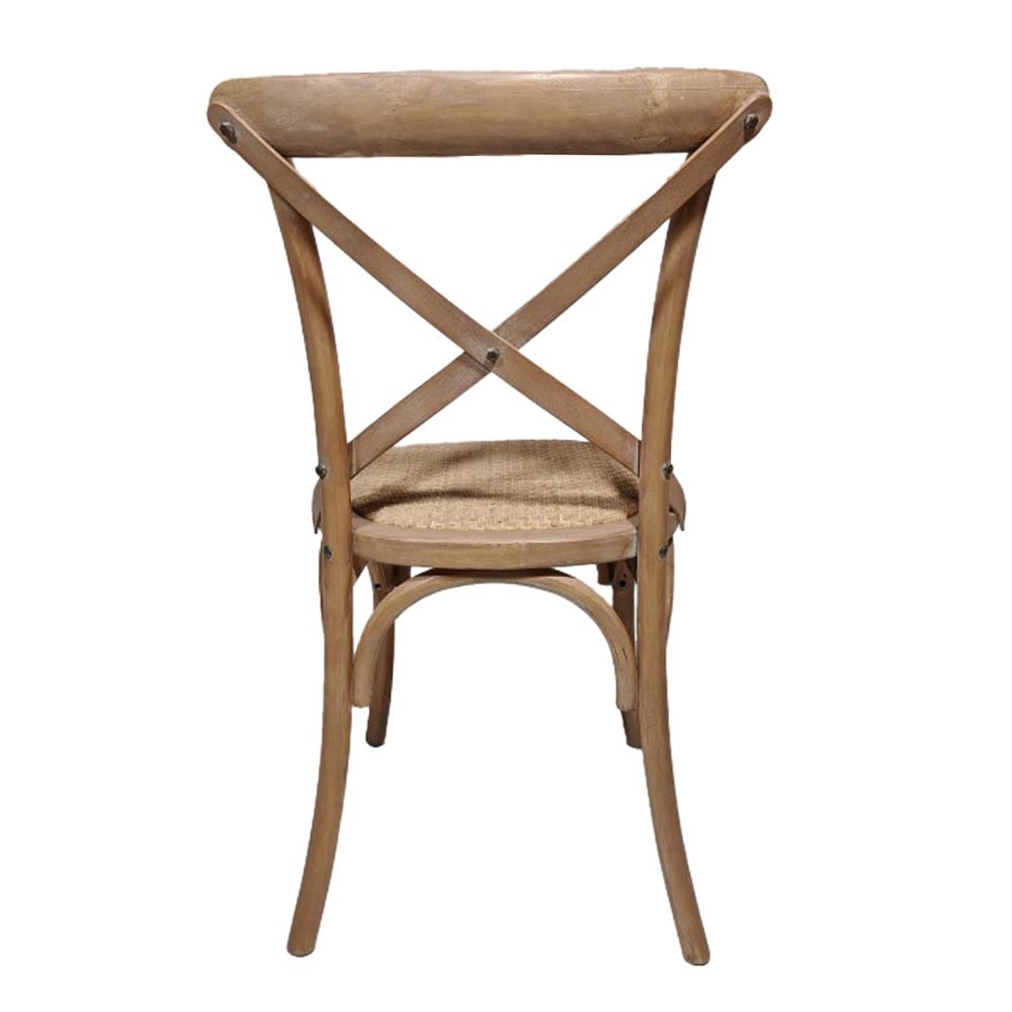 AUGUST CHAIR WOOD RUBBERWOOD WALNUT RATTAN NATURAL PRC
