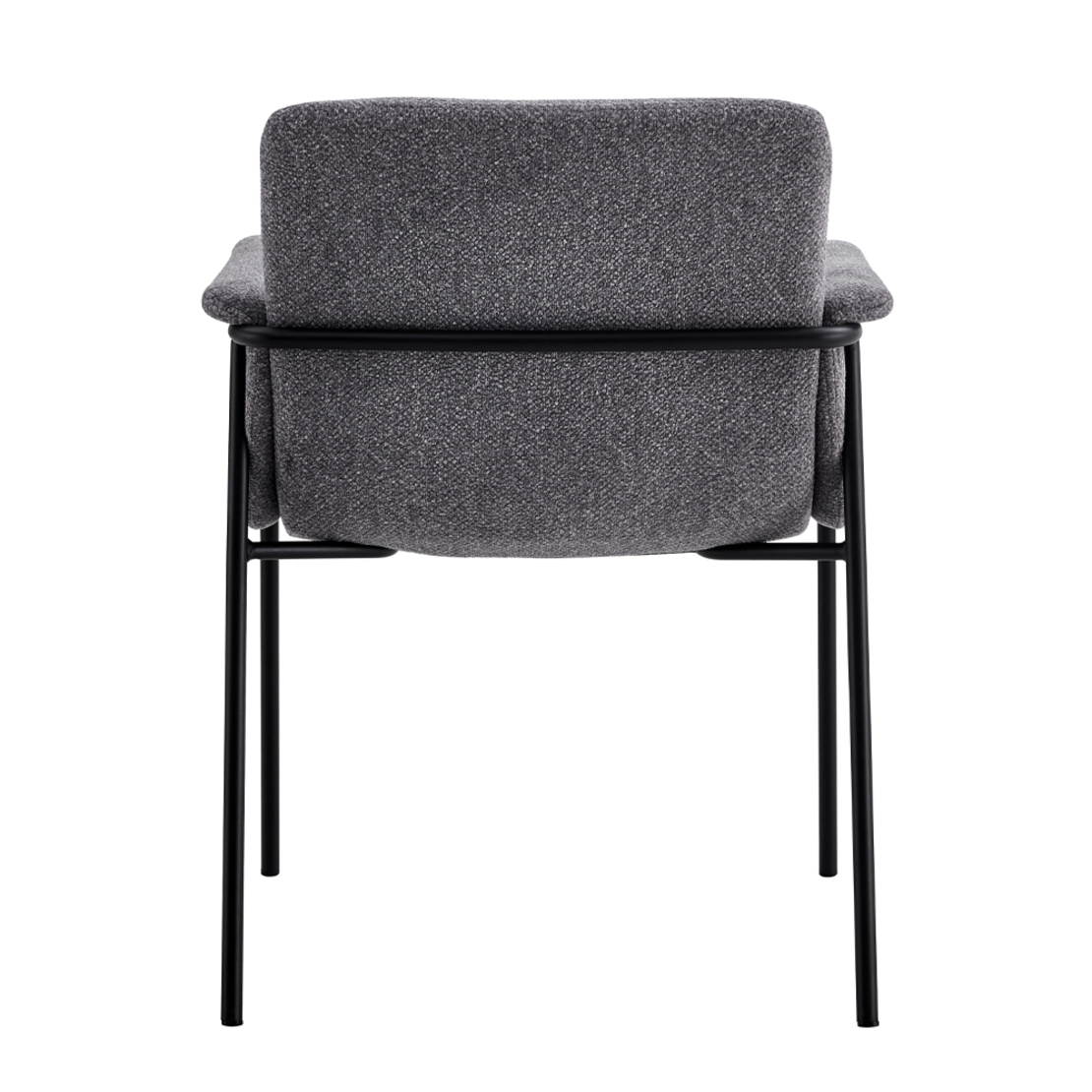 JAPO CHAIR FABRIC GREY METAL BLACK E1 PRC