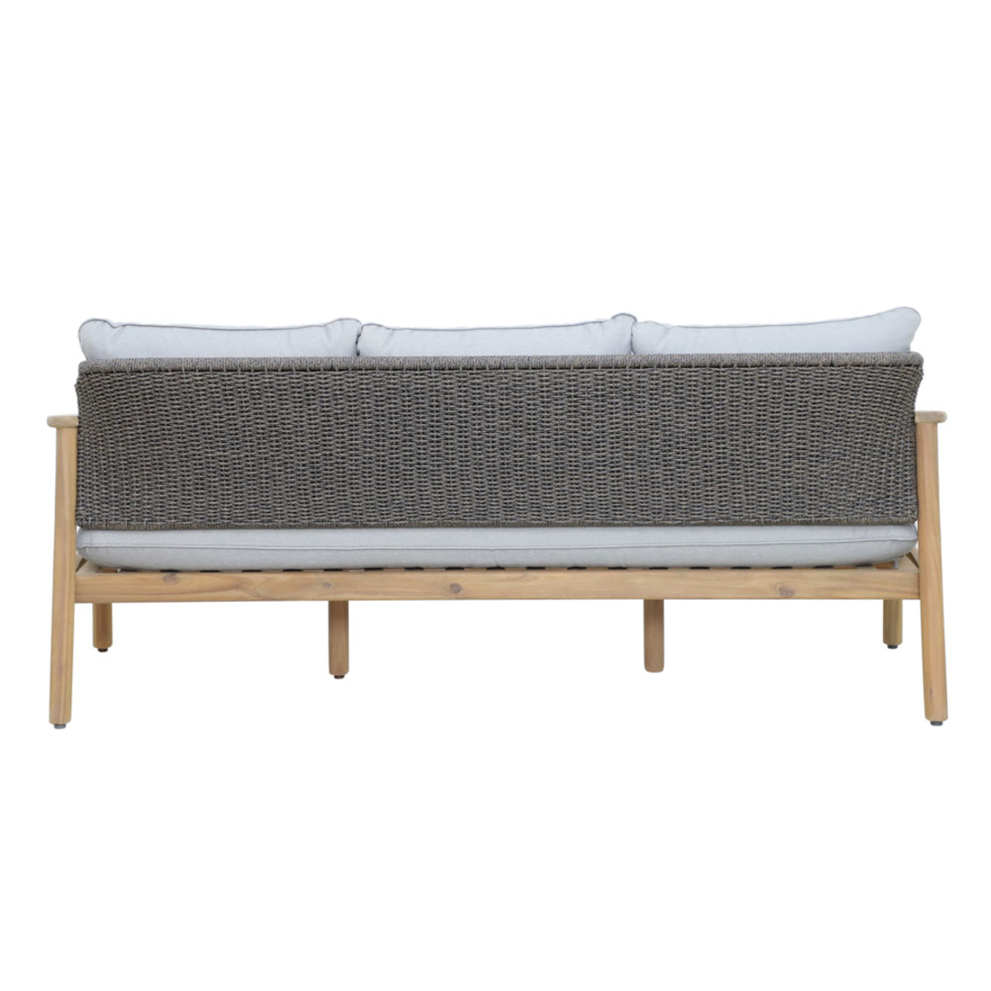FREELAND LOUNGE SET 1+2+1 WOOD ACACIA NATURAL GREY