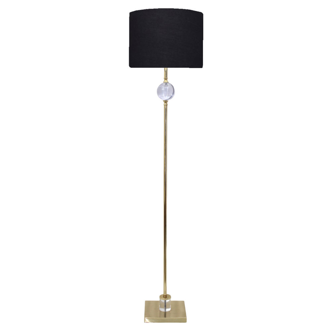 MACE LAMP FLOOR GOLD BLACK 41x41xH161cm CE IN