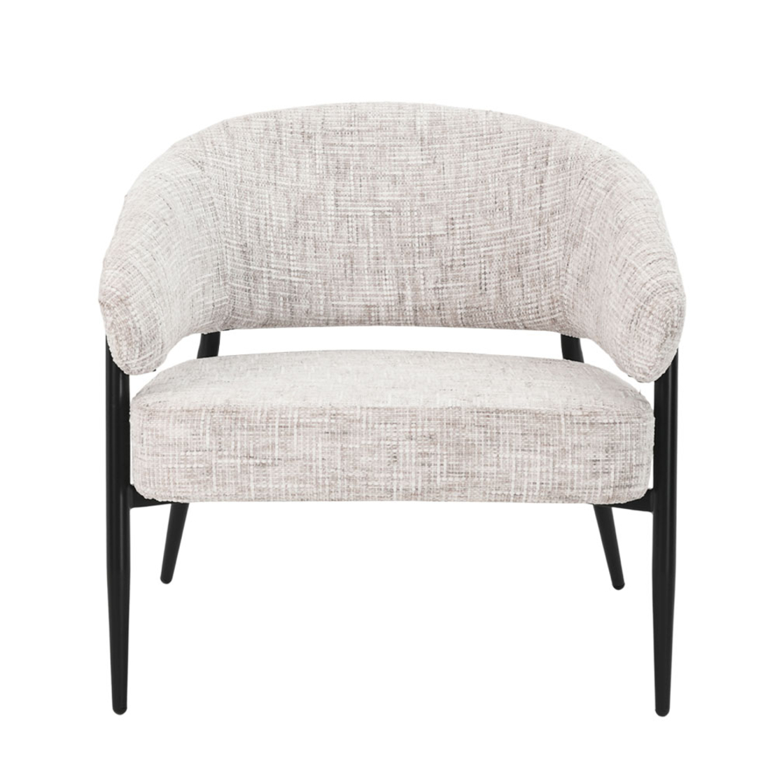 MORITZ ARMCHAIR FABRIC BEIGE METAL BLACK E1 PRC