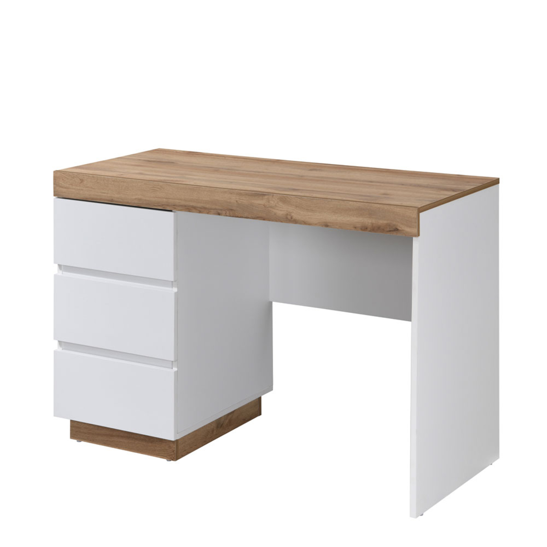 CASA DESK 3DRAWERS CHIPBOARD WITH MELAMINE CARTA WHITE NATURAL 110x50x76 E1 MY