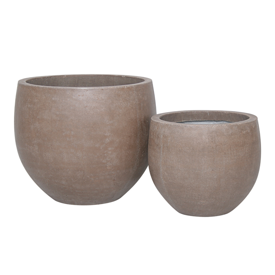 SCILLA PLANTER SET 2PCS CONCRETE BROWN LIGHT 40x40
