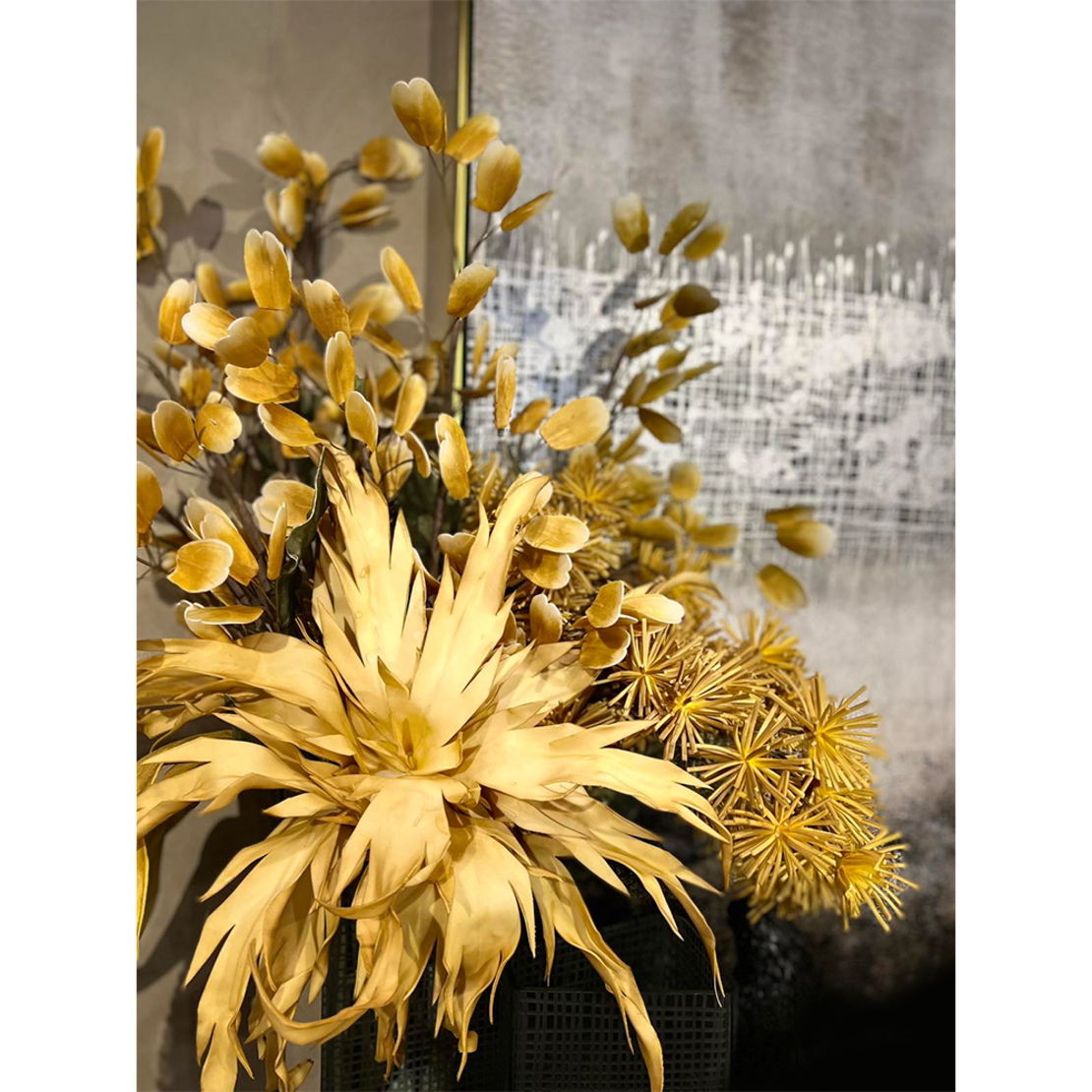CROCUS 2 ARTIFICIAL FLOWER EVA FOAM YELLOW H83cm P