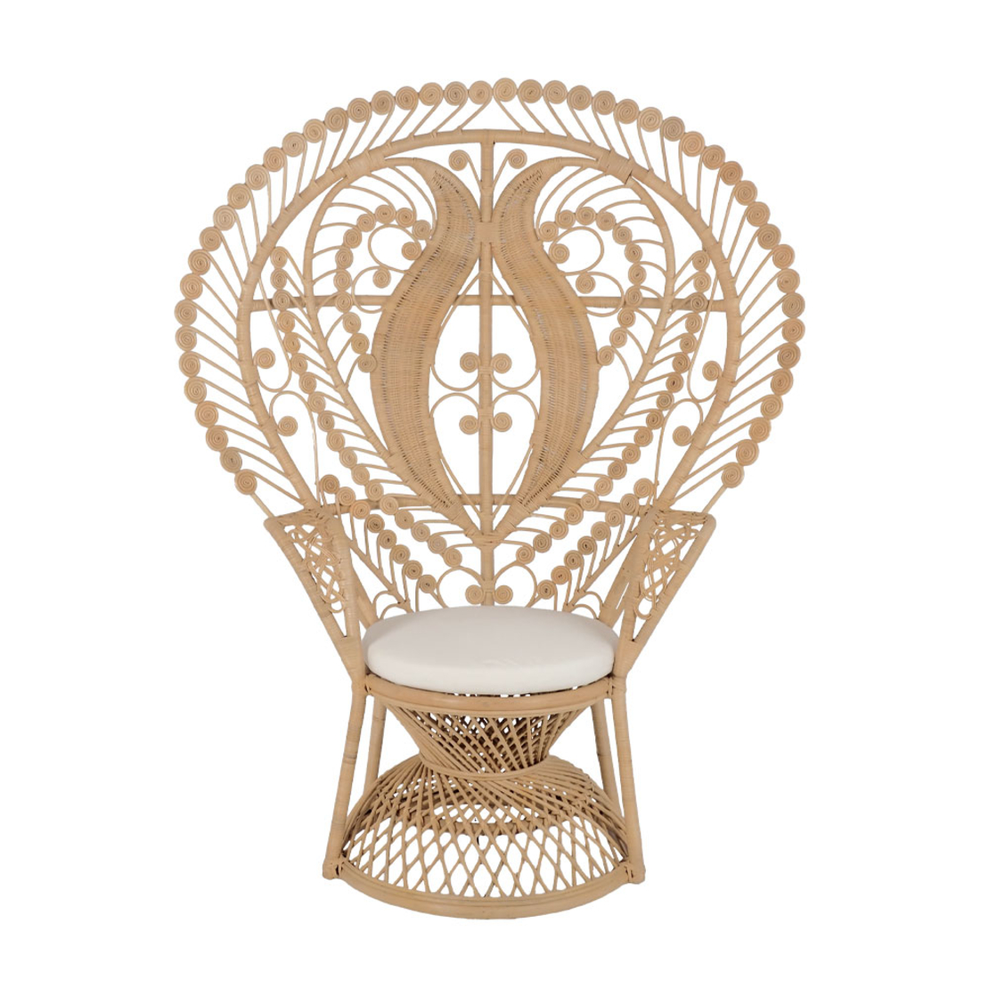 EMMANUELLE ARMCHAIR CUSHION RATTAN NATURAL ID
