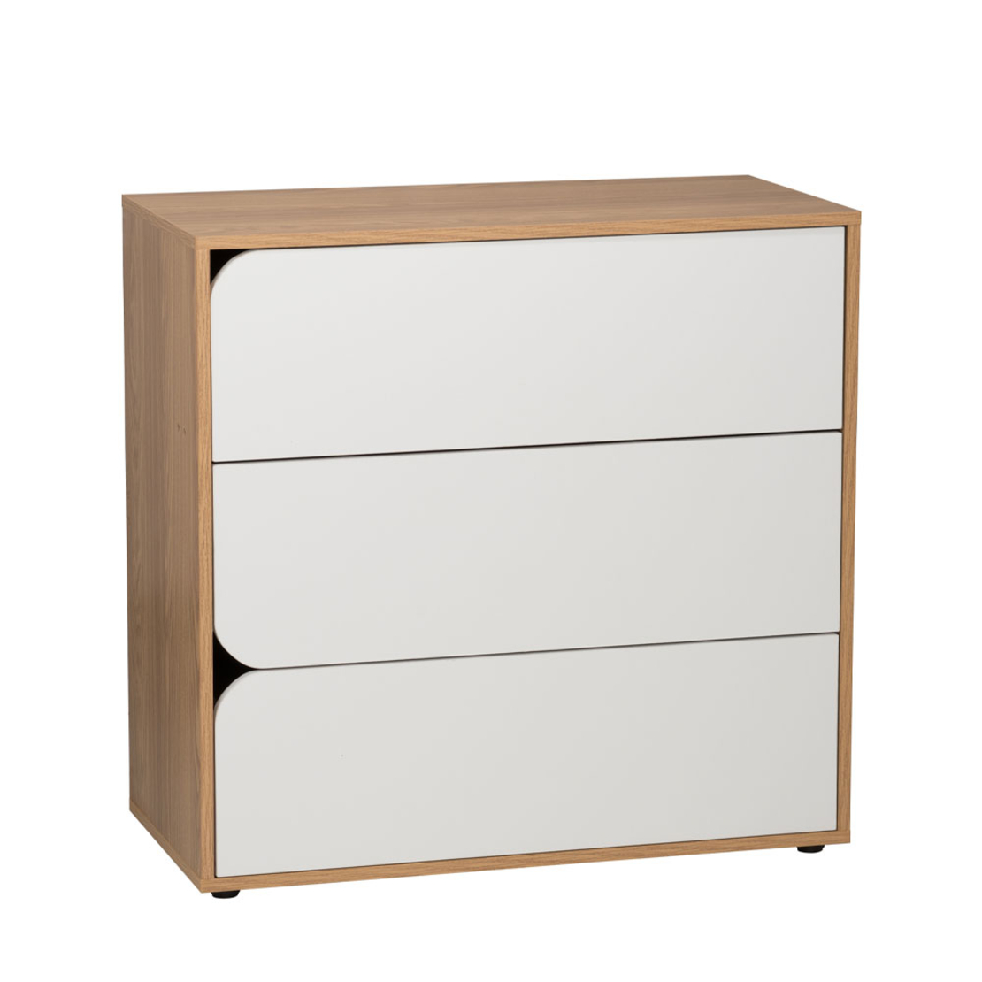 SMILE COMMODE CHIPBOARD WITH MELAMINE CARTA SONOMA WHITE E1 PRC